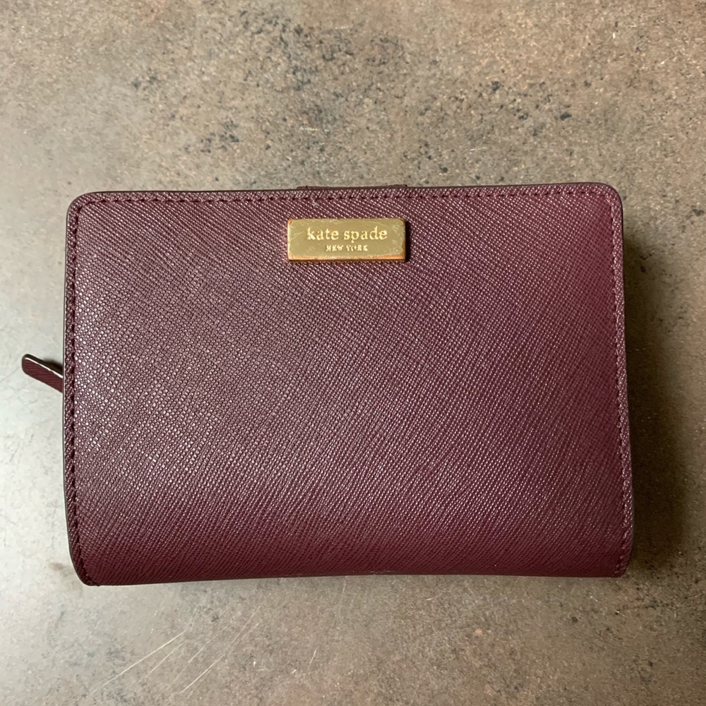 Kate Spade maroon wallet